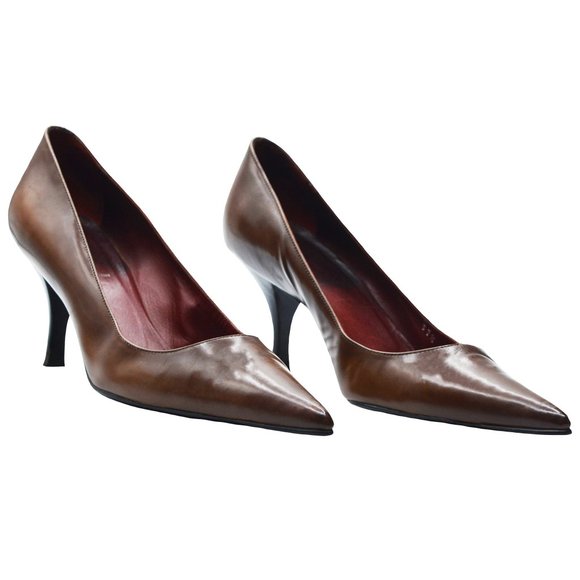 PRADA Women’s Sandalwood Pumps - Size 37.5 - New Heels & Toe Tap! Made in Italy! - Picture 2 of 16